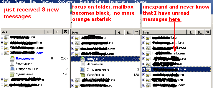 Mailbox With Unread Messages Is Not Bold In Folder Pane After Upg To 38