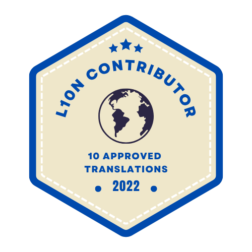 2022 L10n Badge