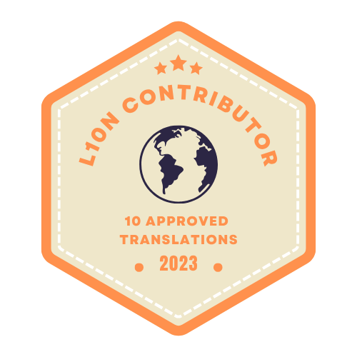 2023 L10n Badge