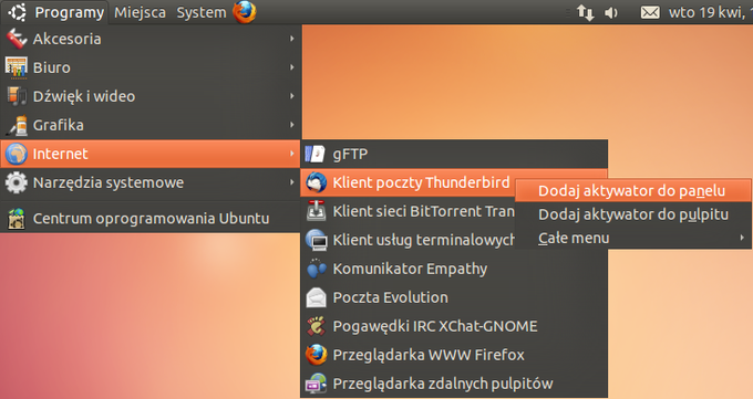 Ubuntu-Programy-Thunderbird