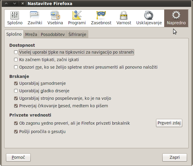 Options advanced General win sl