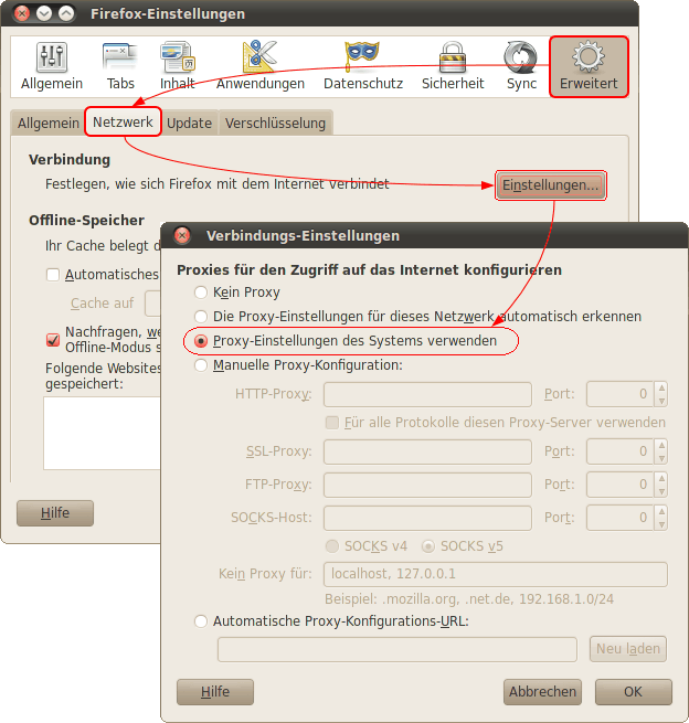 Proxy-Einstellungen_Linux