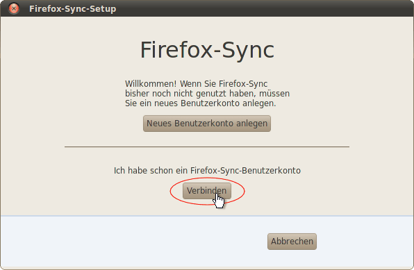 Sync einrichten Linux 02