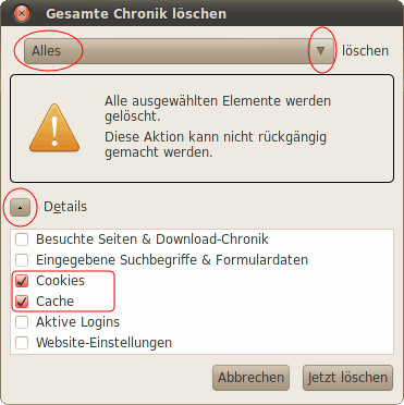 Allgemeine Fehlersuche Linux 02