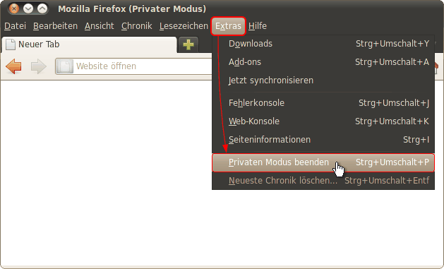 Privater Modus Linux 05