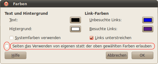 Schriftarten und Farben ändern (Linux) 06