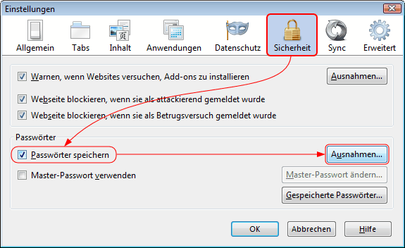 Benutzername und Passwort Win Fx7 01