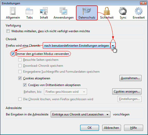 Privater Modus Win 06 - Fx7