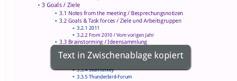 Fx7 Android - Zwischenablagenmeldung
