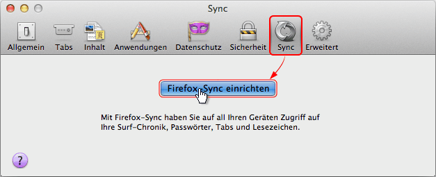 Sync einrichten - Mac - 02