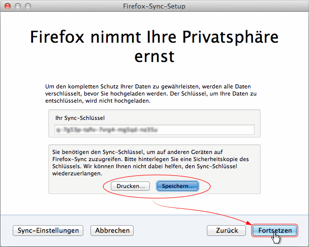 Sync einrichten - Mac - 05