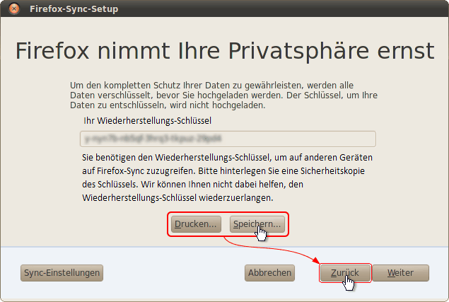 SyncEinrichten Linux 04 - Fx9