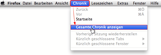 Chronik öffnen Fx8 Mac 01