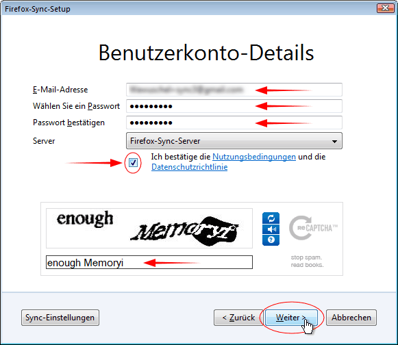 Sync Setup 10 - Win