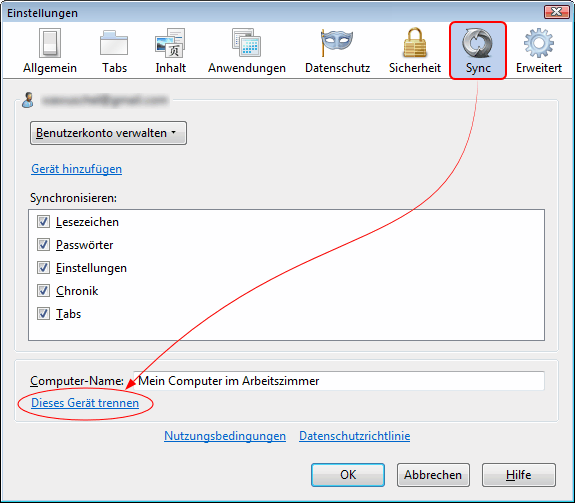 Firefox-Sync-Benutzerkonto verwalten - Win - 03