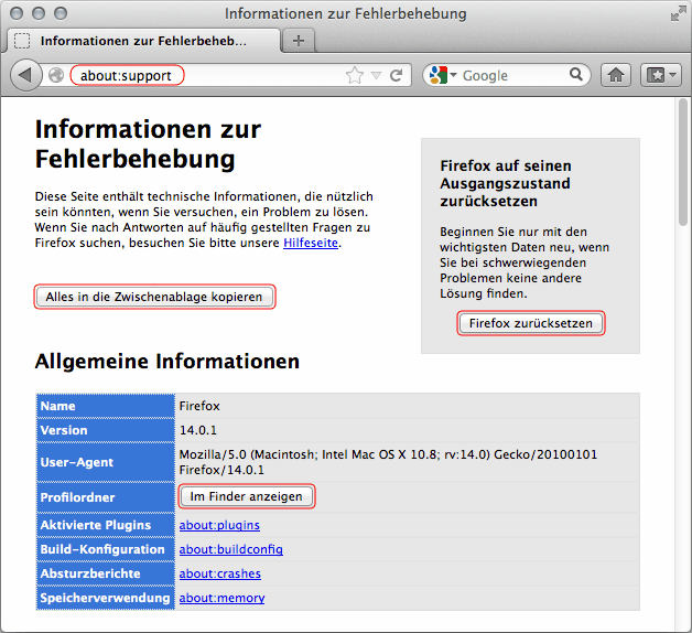 Informationen zur Fehlerbehebung - Mac - Fx13