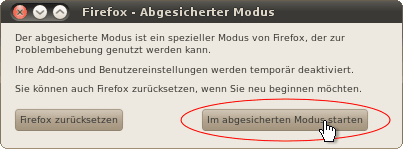 Abgesicherter Modus - Linux - Fx16