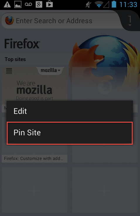 after long tap tap pin site