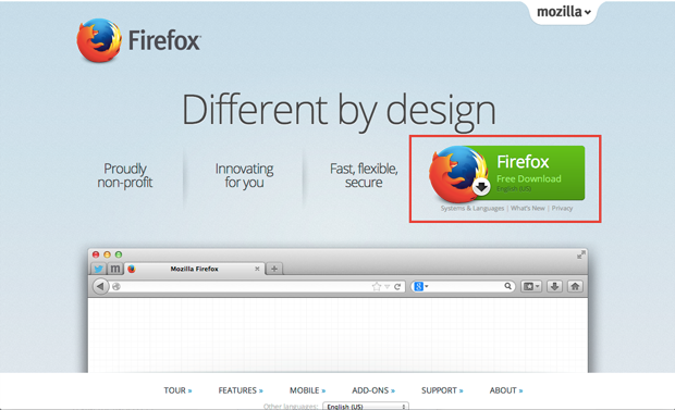 updated download firefox