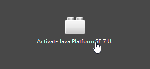 In-content Java prompt