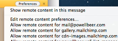 Remote content blocking options
