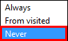 never part