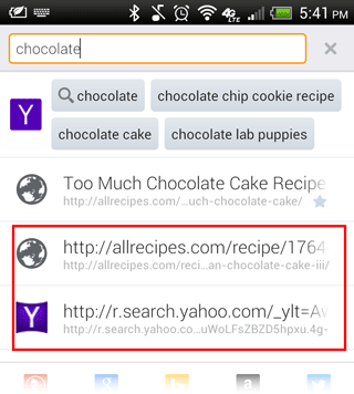 history results android 41