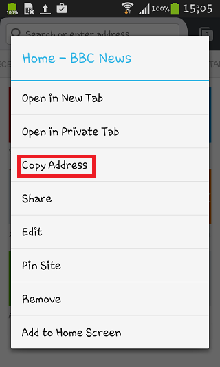Copy Address