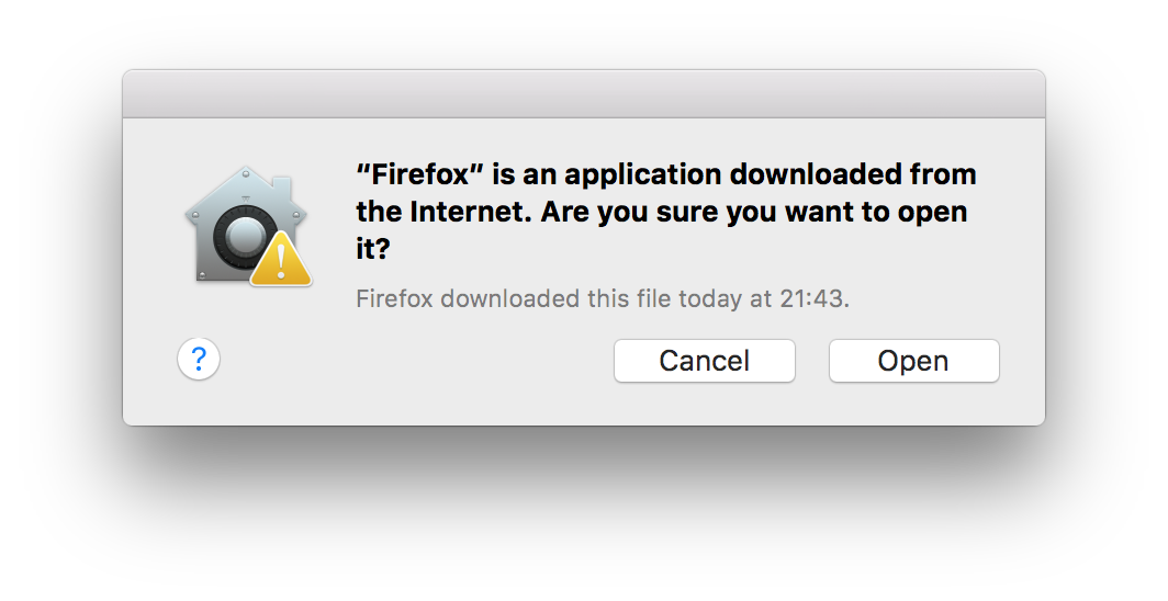 Firefox Downloaded Security Check Mac
