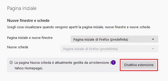 Pagina iniziale