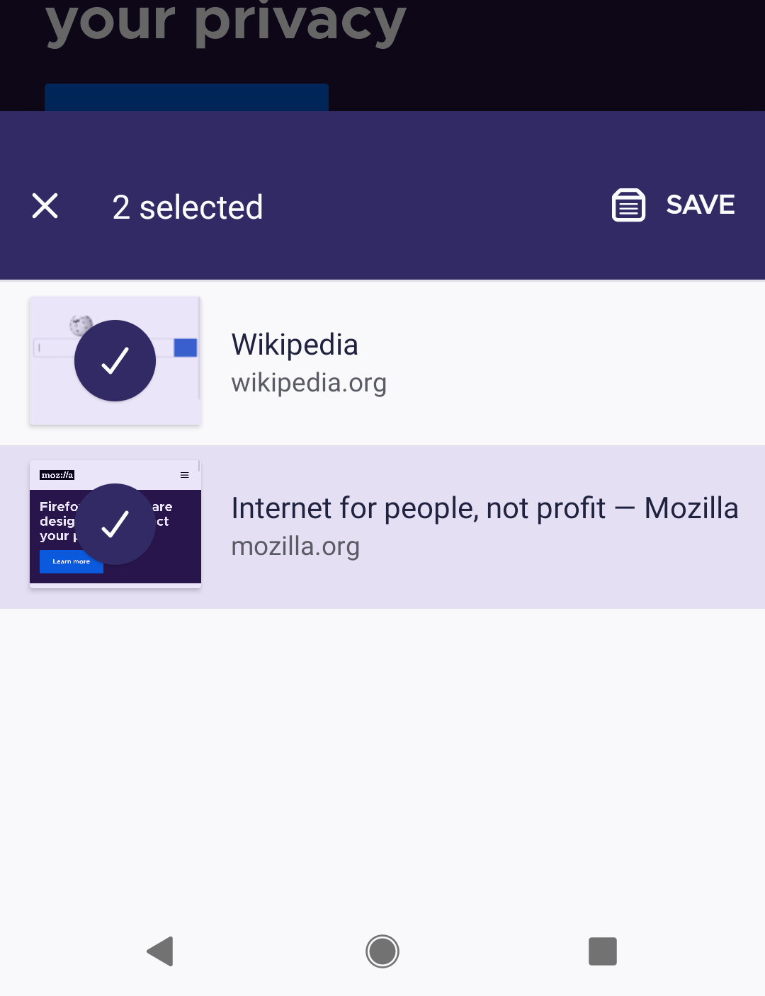 selecttabs
