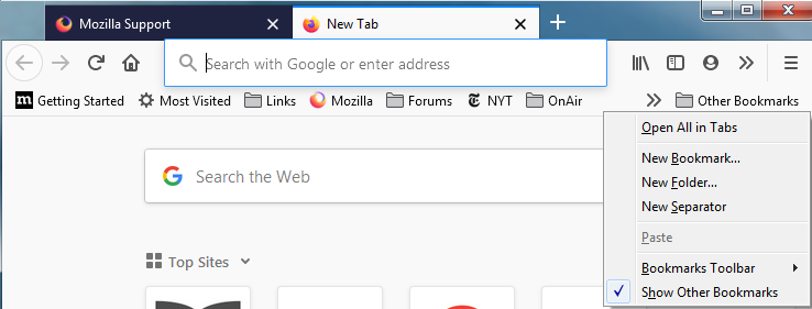 How To Add Folder To Bookmarks Toolbar Firefox