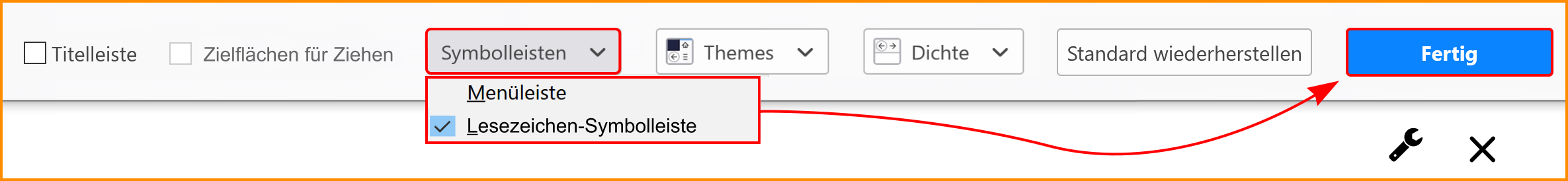 Symbolleisten und Schaltflächen in Firefox anpassen | Hilfe zu Firefox