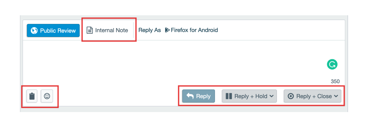 Conversocial - Reply field