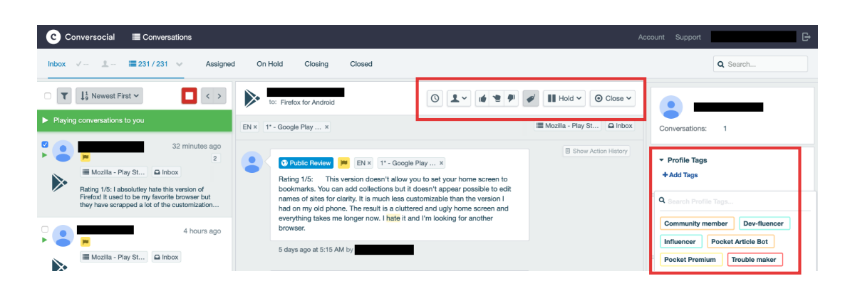 Conversocial - Play mode