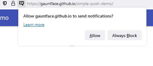 Web Push notifications in Firefox