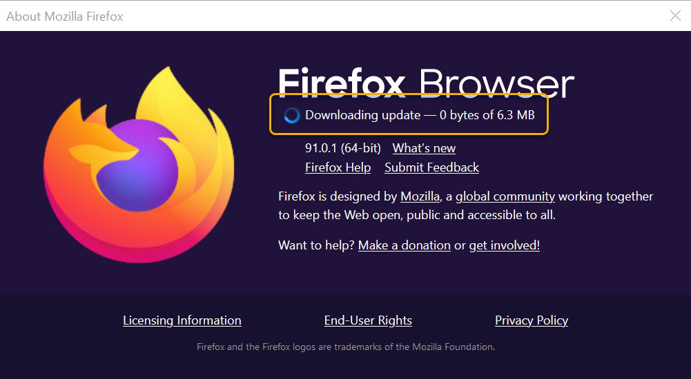 Co je nejnovější verze Mozilla Firefox?