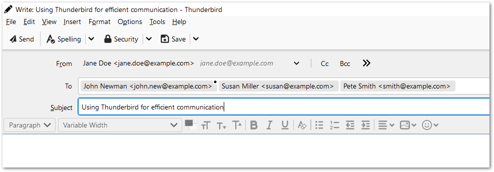 Thunderbird Senden An Email Empfänger Funktioniert Nicht Senden und Empfangen von E-Mails mit Thunderbird | Hilfe zu Thunderbird