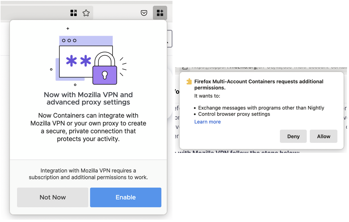 Mozilla Combines Multi-Account Containers With Its VPN Service