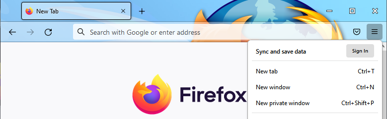 Firefox start page Themes & Skins