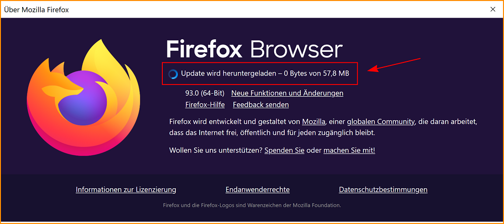 regeling marathon toevoegen Firefox auf die neueste Version aktualisieren | Hilfe zu Firefox
