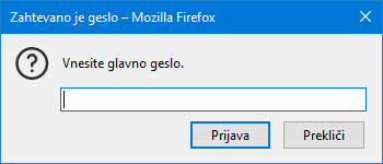 Fx100 Glavno geslo