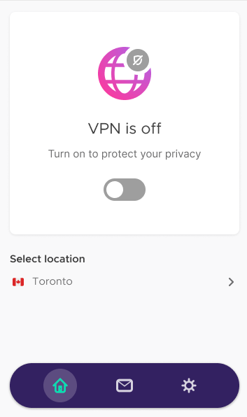 VPN is disabled