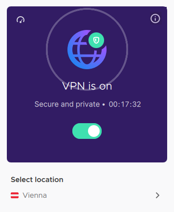 VPN is enabled