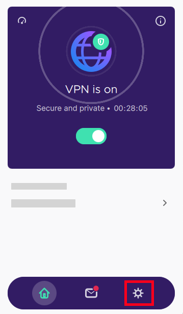 App exclusion - settings