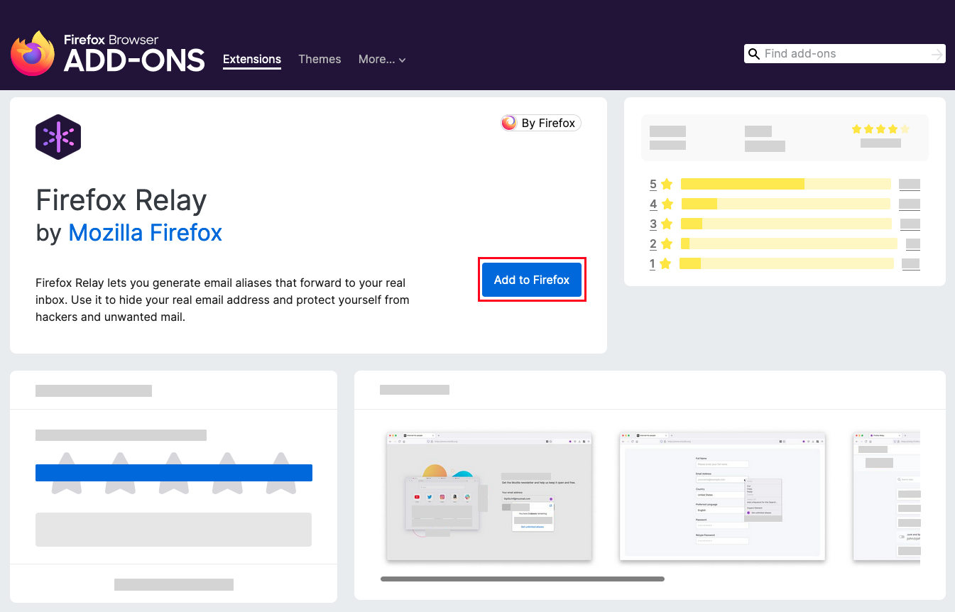 How do I install the Firefox Relay Extension on Firefox Desktop