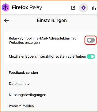 Relay Einstellungen fx112