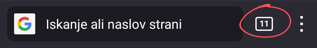 m112 naslovna vrstica