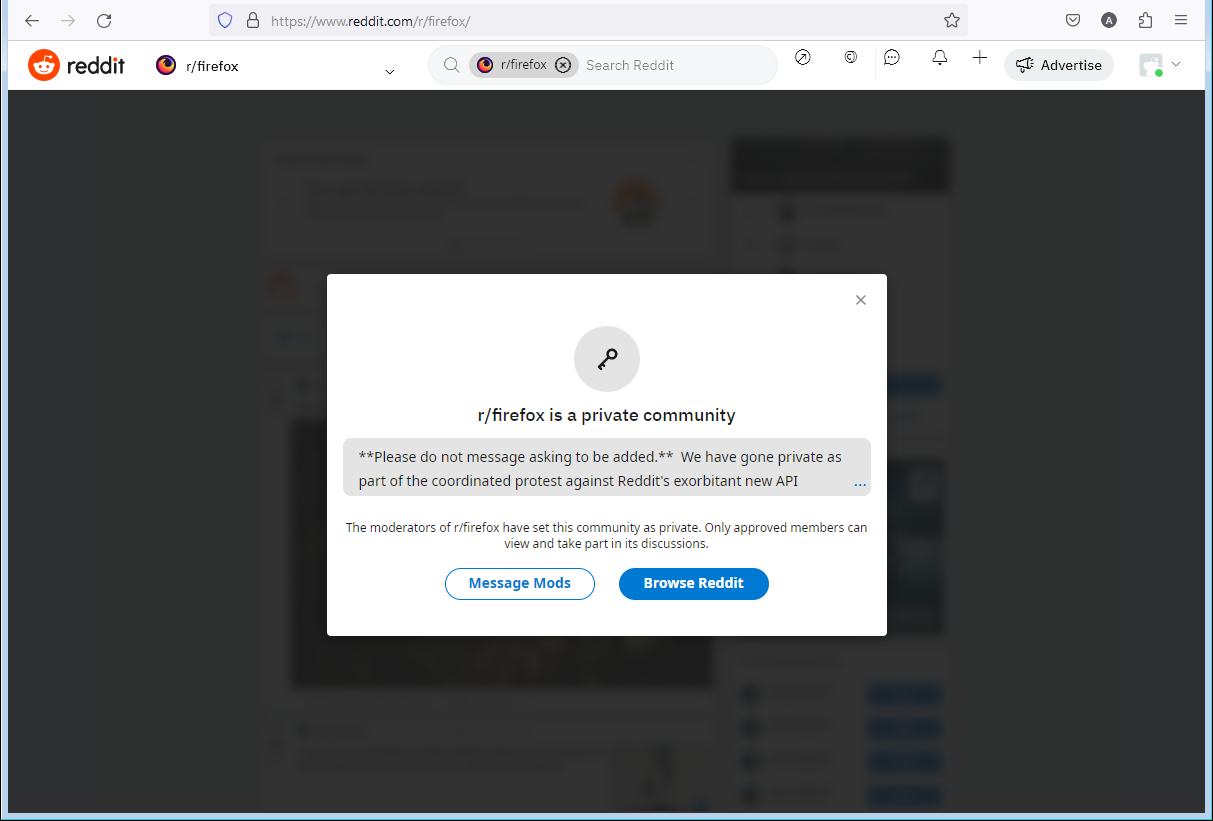 RedditFirefox-PrivateForum