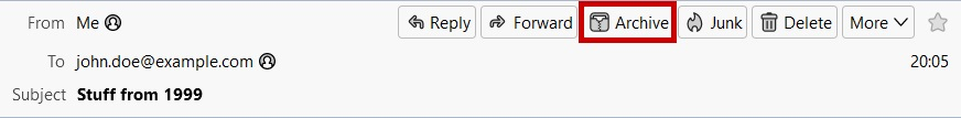 tb archive mail